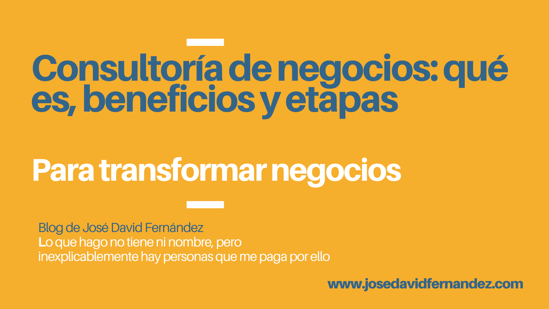 Qué es una consultoría de negocio
